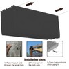 Retractable Wave Awning 1 x 2 m, Adjustable Roll-Up Sun