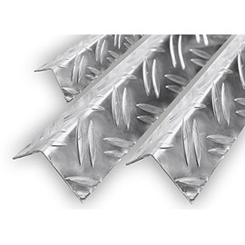 Aluminium Wart Plate Duet Angle Checker Plate Aluminium Angle Edge Protection 1.5/2 mm 70 x 70 x 1.5 mm 1000 mm