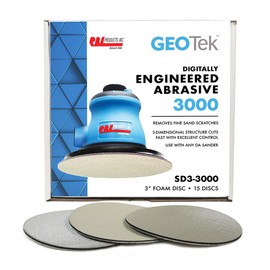 GEOTek™ Engineered Abrasive - Digitally Engineered 3" Foam Disc, 15 Discs, Grit 3000 for Sanding and Polishing