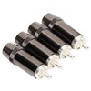 4pcs RCA Sound Plug Silver Plated RCA Male Plug Connector