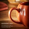 Wade WA976005ORA Set of 2 Pumpkin Shaped Mugs with Smooth