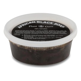 Pasta De Jabon Negro Africano De 8 Onzas. 100% Cruda, Pur...