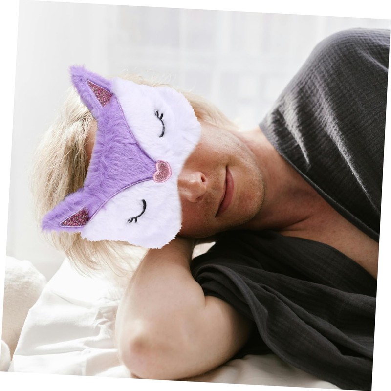 FOMIYES Cute Animal Plush Eye Masks Fox Rabbit Sleep Masks