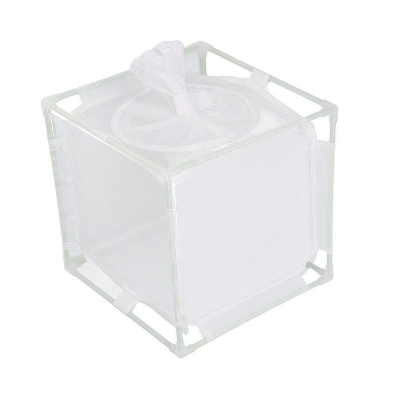 Insect Observation Cage PVC Mesh White Reusable Butterfly Habitat Breeding