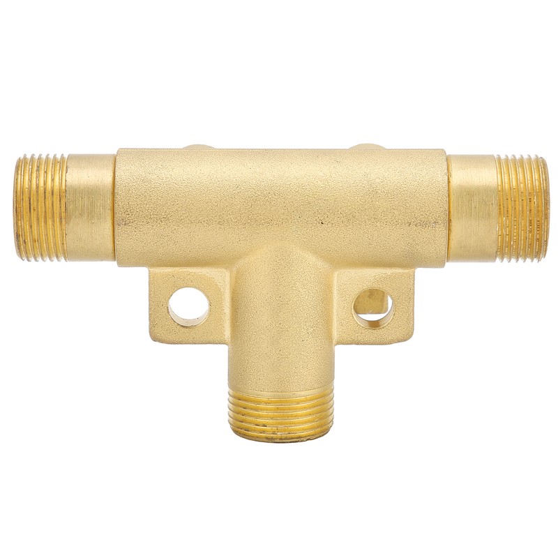 Male Thread G1/2 Tee Joint Ball Valve 3‑Way Pipe Connector