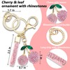Yekoubo Key Fob Cover with Cherry Keychain, Soft TPU Smart