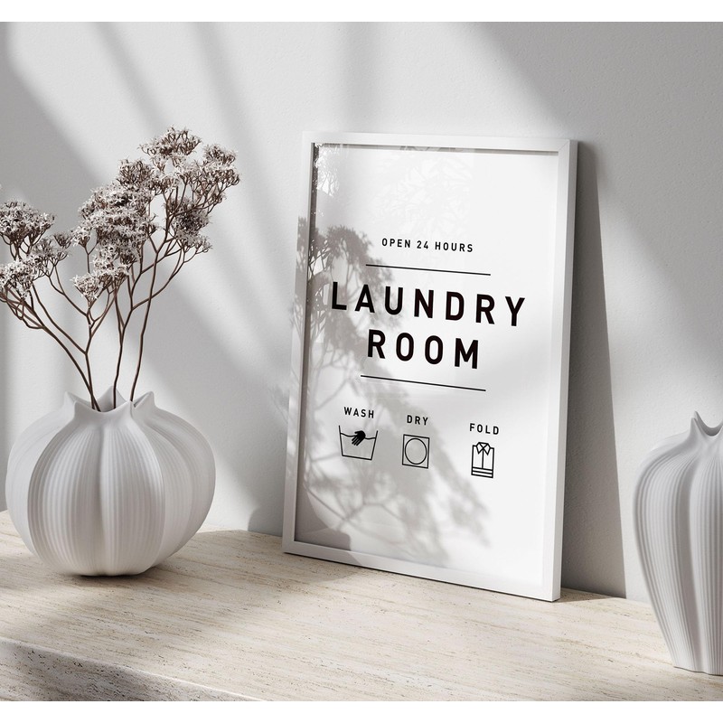 Lithobee - Laundry Room - Printed Wall Art Design in