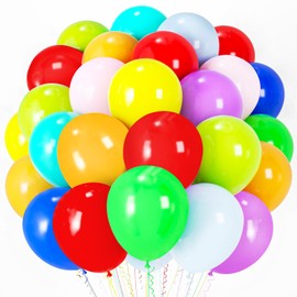 Voircoloria Balloons, 66pack 12inch Assorted Color Rainbow Latex Party Balloons for Wedding, Birthday, Graduation, Bridal Shower, Baby Shower, Gender Reveal, Anniversary Party Decorations
