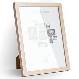 18 x 24 cm (1 piece) in white, minimalist and modern picture frame for photos and pictures Includes: Acrylic glass protection Can be used as a table stand or for the wall, portrait or landscape