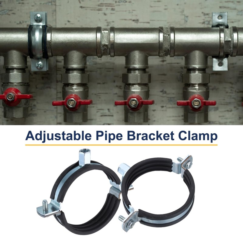 sourcing map 6 Pcs Split Ring Pipe Hanger, 75mm/3inch Adjustable