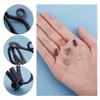 PH PandaHall 96pcs 6 Colors Brass Clip-on Earring Converter Component