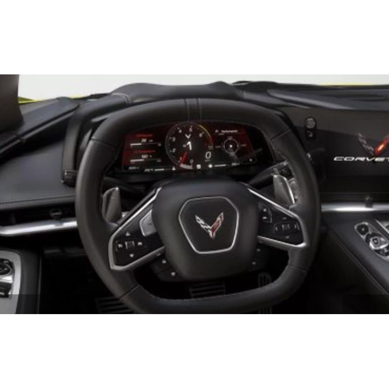 23766 C8 Corvette ACCELERATE YELLOW STEERING WHEEL STRIPE (2×5 Inches)