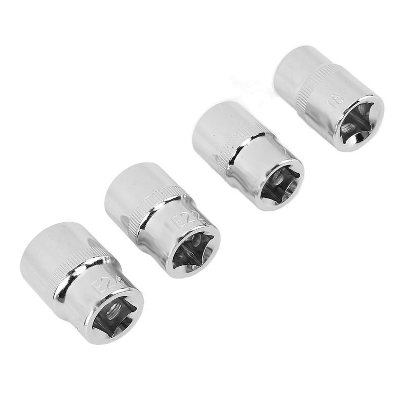 14Pcs E Star Socket Set Chrome Vanadium Steel Portable External