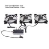 CPU Fan 11 Blades RGB Colorful Enhanced Frame Design Shockproof