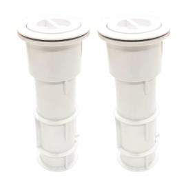 Waterway Aquastar US101 7.5" Umbrella Stands with Sleeve and Center Cap White (2 Pack)