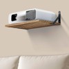 DODOBEYA Projector Shelf Wall Mount Floating Shelf Router Shelf Rustic