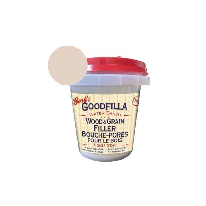 Goodfilla Neutral Base, 8 oz, Wood and Grain Filler, Stainable,