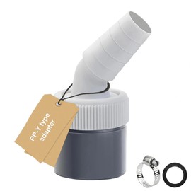 LINTRA Washing Machine Drain Adapter, Single Head Washing Machine Drain Adapter, Washing Machine Connection Drain, Suitable for Dishwasher, Dryer, Washing Machines