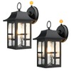 OKELI Dusk to Dawn Outdoor Wall Lights, Exterior Waterproof Lantern,