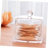 LABRIMP Cosmetic Box Acrylic Swabs Storage Desktop Organizer for Cotton