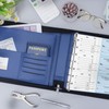 Antner Zippered 7 Ring Business Check Binder Portfolio for 3-Up