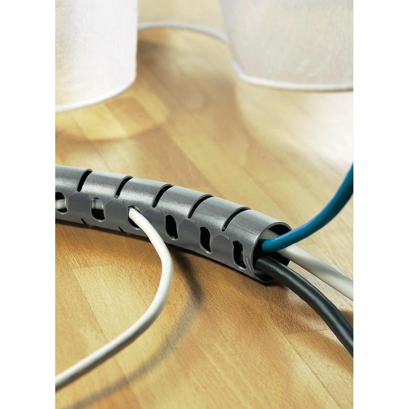 SCHUTZSCHLAUCH GESCHLITZTER SILBER 2 M