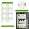 STARLIBOO 16 Sheets Breaker Panel Labels, Electrical Box Sticker Numbers