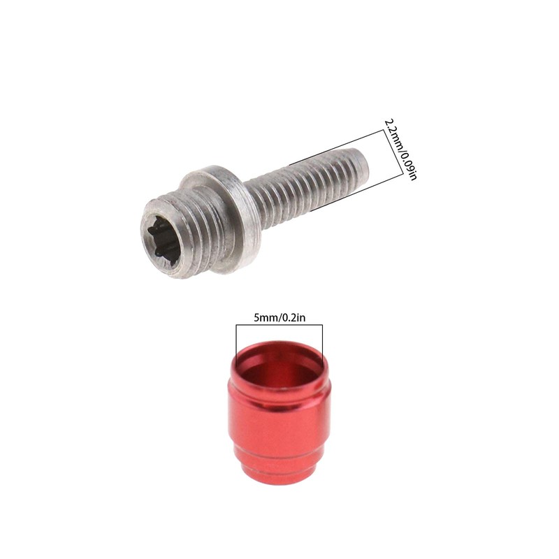 ECSiNG 4 Sets Bicycle Disc Brake Olive Connection Insert Kit