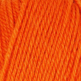 Plymouth Yarn for Knitting Encore Worsted Bright Orange 1383, 5-Skeins (Same Dyelot, Total: 500 gr, 1000 yds), Medium Weight #4, 75% Acrylic/25% Wool Blend, with Project Bag