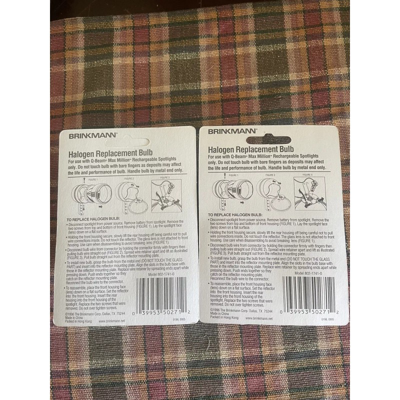 Brinkmann Q-Beam Max Million Rechargeable Halogen Replace Bulb 6 Volt