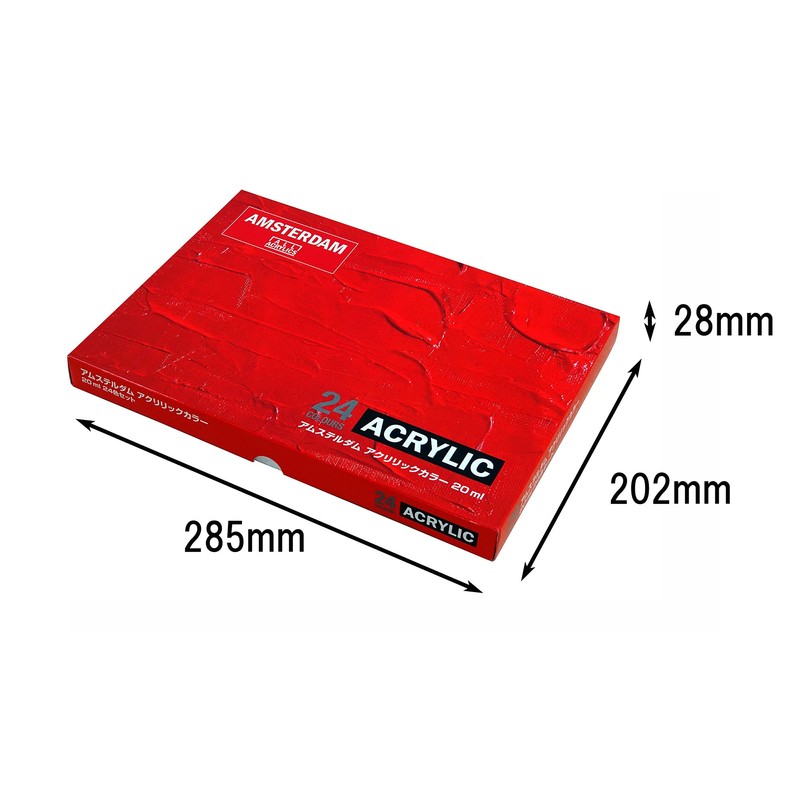 Tarrence AAC-24 Acrylic Paint, Amsterdam Acrylic Color, 24 Color Set,