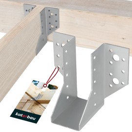 KOTARBAU® Joist Shoe 45 x 108 mm Wood Connector Made of Galvanised Steel Joist Hanger Joist Connector Heavy Duty Joist Connector Wooden Beam Connector Wooden Beam