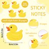 FYSUIMU 16Pcs Rubber Duck Sticky Notes Cute Yellow Duck Shape