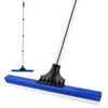 16" Notched Epoxy Floor Squeegee with 62" Long Handle for