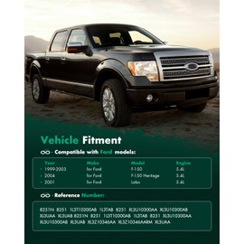 SCITOO Alternator Fits for Ford for F-150 5.4L 1999-2003,for Ford for F-150 Heritage 5.4L 2004,for Ford for Lobo 5.4L 2001 12V 130Amp CW 8 Pulley Grooves High Output Alternator XL3U10300AA