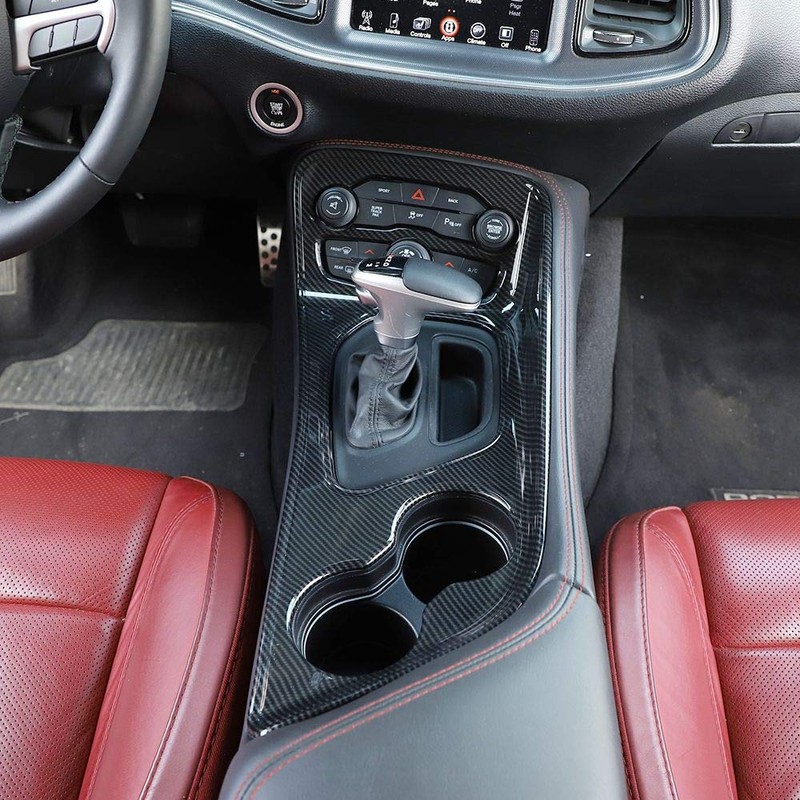 Voodonala for Challenger Gear Shift Shifter Panel Shift Lever Panel