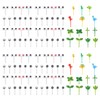 NIDHFG 108 Pieces Cartoon Fruit Forks, Plastic Fruit Forks, Party