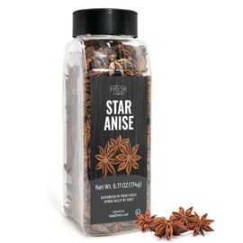 Fresh Finest Whole Star Anise 6.17oz - Premium Quality Star Anise Whole - All-Natural, Non-GMO, Gluten-Free, Kosher - Perfect for Baking, Cooking, and Tea
