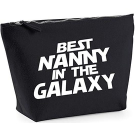 Hippowarehouse Best Nanny in the Galaxy printed make up cosmetic wash bag 18x19x9cm