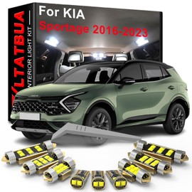 WLTATBUA LED Interior Light Kit Package Replacement for KIA Sportage QL NQ5 2016 2017 2018 2019 2020 2021 2022 2023, Super Bright 6000K White Bulbs + Install Tool