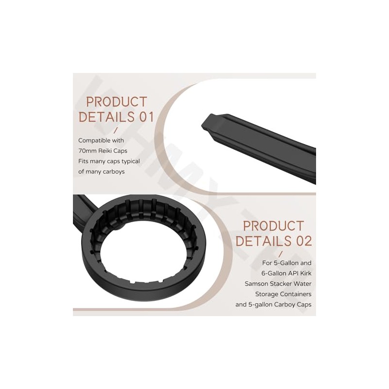 Wrench for 70mm Lids Compatible with Rieke Caps Used On