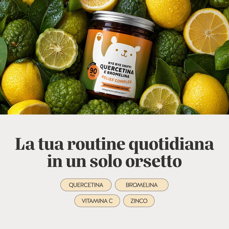 Quercetina e Bromelina - Cambio stagione e Prurito - Bye