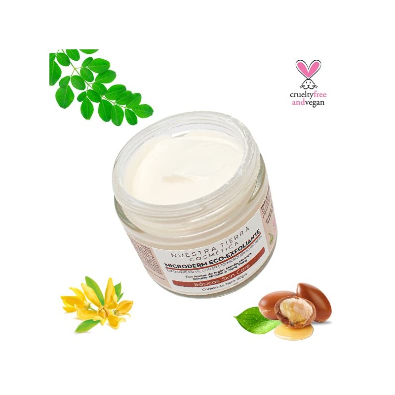 Gel de Microdermoabrasión Facial Orgánico y Eco-Consciente -110grs- Exfoliación Profesional