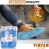 PimPam Factory - (Pack of 100) Non-Slip Plastic Shoe Covers