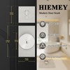 HIEMEY Brushed Satin Nickel Exterior Door Knob with Deadbolt and