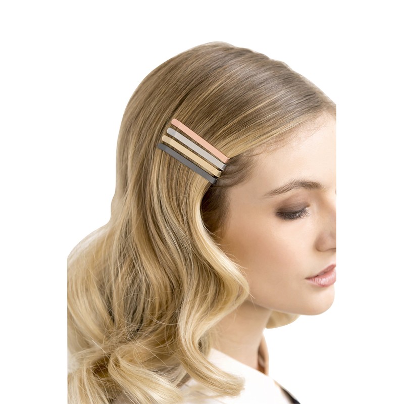 Diane 1907 Metallic Wide Bobby Pins, 4 Pack (4 Count,