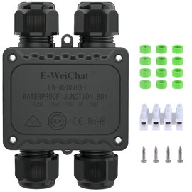KLJ Outdoor Junction Box,ip68 Waterproof Junction Box,4-Way H Outdoor Junction Box Waterproof,Underground Electrical Junction Box,Waterproof Junction Box Outdoor 5-12mm Electrical Junction Box