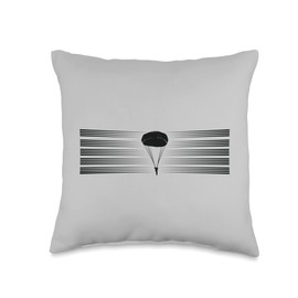 Airborne Infantry Division Paratrooper Airborne Jump Vintage Throw Pillow, 16x16, Multicolor