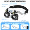 COYLAPY Magnifying Glasses for Close Work, Jewelers Magnifying Glass with