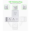 (2 Pack) Multi Plug Outlet Extender, EyGde Outlet Splitter with